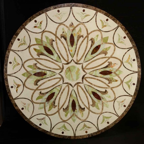 48” Marble and Onyx Medallion